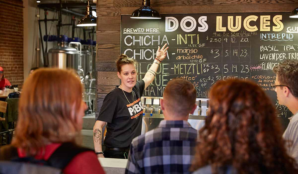 Dos Luces bartender Lauren Kane