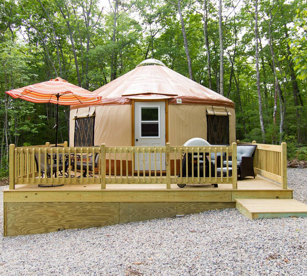 Funky Bow Brewery yurt