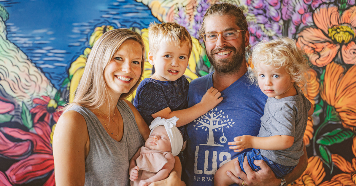Lua Brewery owners and family