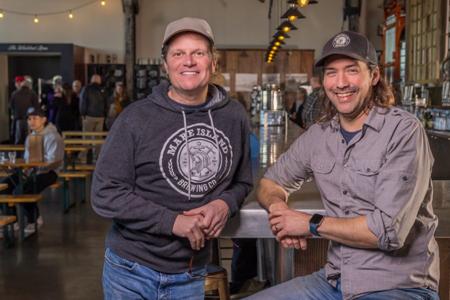 mare island brewing founders at bar