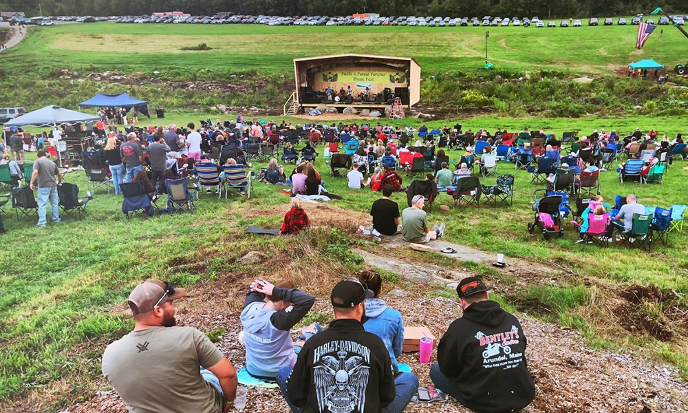 outdoor music venue at brewery